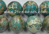 CSE04 15.5 inches 20mm round natural sea sediment jasper beads