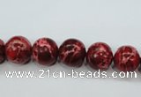 CSE162 15.5 inches 10mm round dyed natural sea sediment jasper beads