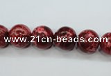 CSE163 15.5 inches 12mm round dyed natural sea sediment jasper beads