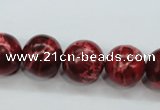 CSE166 15.5 inches 18mm round dyed natural sea sediment jasper beads