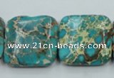 CSE18 15.5 inches 25*25mm square natural sea sediment jasper beads