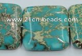 CSE19 15.5 inches 30*30mm square natural sea sediment jasper beads