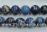 CSE212 15.5 inches 10mm round dyed natural sea sediment jasper beads