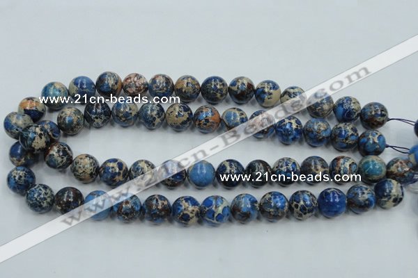 CSE214 15.5 inches 16mm round dyed natural sea sediment jasper beads