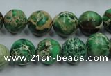 CSE222 15.5 inches 16mm round dyed natural sea sediment jasper beads