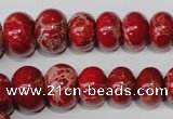 CSE304 15.5 inches 7*10mm – 15*20mm rondelle dyed sea sediment jasper beads