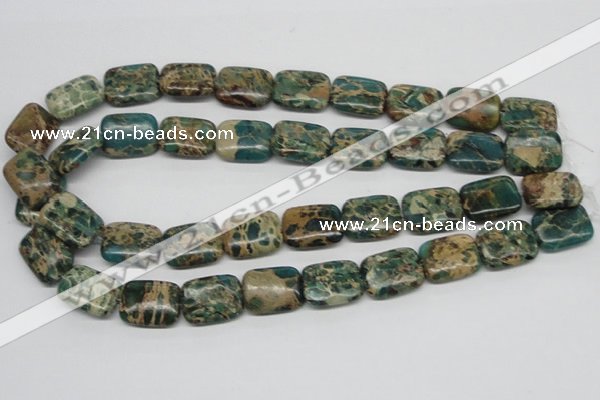 CSE5017 15.5 inches 15*20mm rectangle natural sea sediment jasper beads