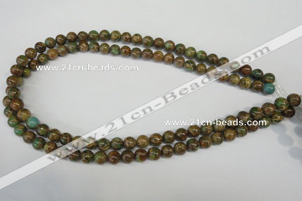 CSE5050 15.5 inches 8mm round natural sea sediment jasper beads