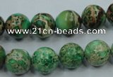 CSE59 15.5 inches 12mm round dyed natural sea sediment jasper beads