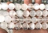 CSE615 15 inches 14mm round selenite gemstone beads