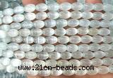 CSE644 15 inches 6*9mm rice selenite beads wholesale