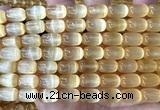 CSE738 15 inches 8*12mm drum selenite beads wholesale