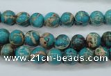 CSE75 15.5 inches 8mm round dyed natural sea sediment jasper beads