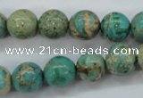 CSE76 15.5 inches 12mm round dyed natural sea sediment jasper beads