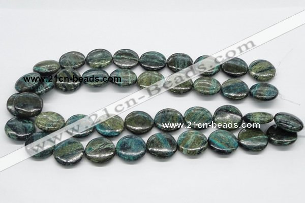 CSG18 15.5 inches 10mm flat round long spar gemstone beads wholesale