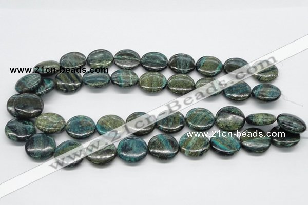 CSG19 15.5 inches 12mm flat round long spar gemstone beads wholesale