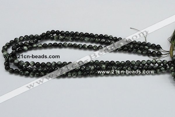 CSH01 15.5 inches 6mm round natural seraphinite gemstone beads