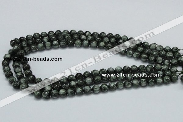 CSH02 15.5 inches 8mm round natural seraphinite gemstone beads