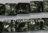 CSH103 15.5 inches 14*14mm square natural seraphinite gemstone beads