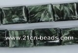 CSH12 15.5 inches 13*18mm rectangle natural seraphinite beads