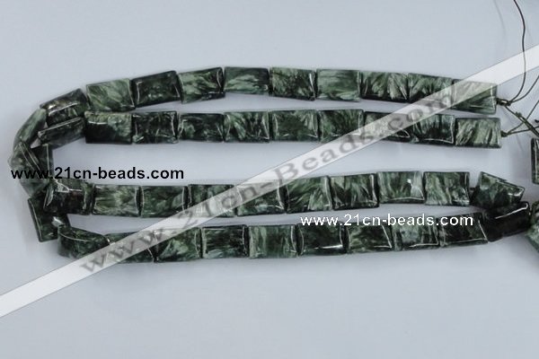 CSH12 15.5 inches 13*18mm rectangle natural seraphinite beads