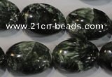 CSH134 15.5 inches 16*20mm oval natural seraphinite gemstone beads