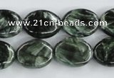 CSH14 15.5 inches 13*18mm oval natural seraphinite beads wholesale