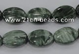 CSH50 15.5 inches 15*20mm oval natural seraphinite gemstone beads