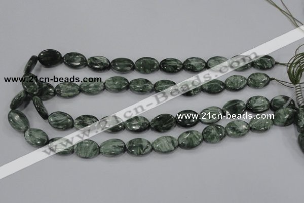 CSH50 15.5 inches 15*20mm oval natural seraphinite gemstone beads