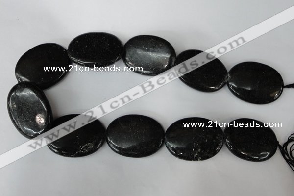 CSI100 15.5 inches 30*40mm oval silver scale stone beads wholesale