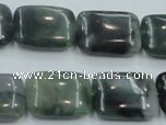 CSJ207 15.5 inches 15*20mm rectangle serpentine jade gemstone beads