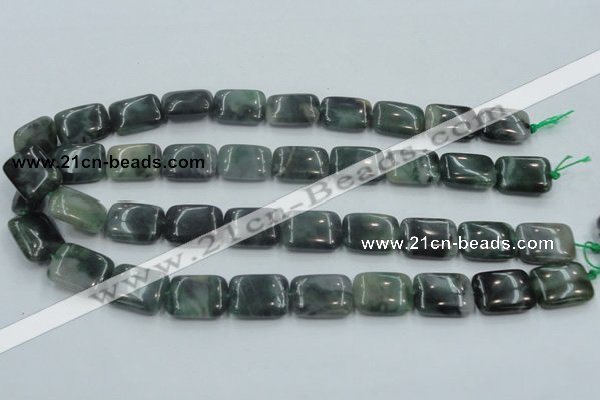 CSJ207 15.5 inches 15*20mm rectangle serpentine jade gemstone beads