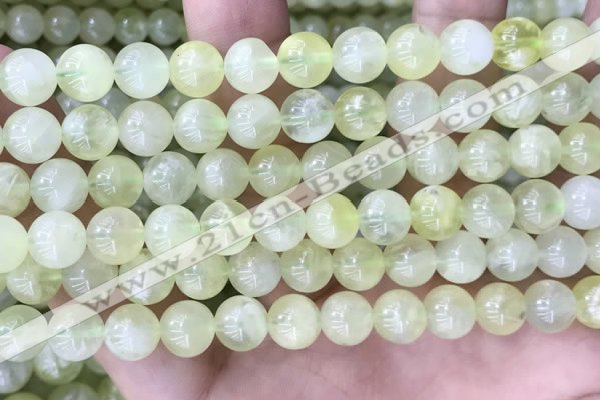 CSJ312 15.5 inches 7mm round serpentine new jade beads