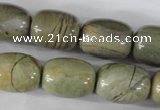 CSL107 15.5 inches 16*20mm drum silver leaf jasper beads wholesale