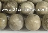 CSL153 15.5 inches 10mm round 

sliver leaf jasper beads wholesale