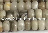 CSL162 15.5 inches 3*4.8mm 

rondelle sliver leaf jasper beads wholesale