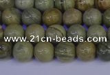 CSL201 15.5 inches 6mm round silver leaf jasper beads wholesale