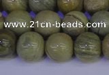 CSL204 15.5 inches 12mm round silver leaf jasper beads wholesale