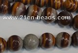 CSL83 15.5 inches 12mm round silver leaf jasper beads wholesale