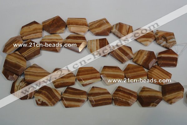 CSL86 15.5 inches 22*25mm freefrom silver leaf jasper beads wholesale