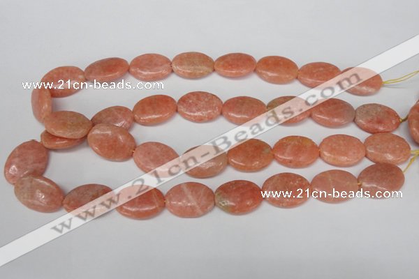 CSM37 15.5 inches 18*24mm oval salmon stone beads wholesale