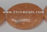 CSM40 15.5 inches 30*40mm oval salmon stone beads wholesale