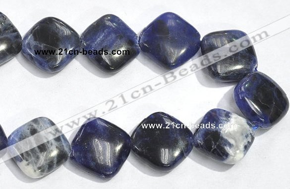 CSO04 15.5 inches 10mm rhombus A grade sodalite beads wholesale