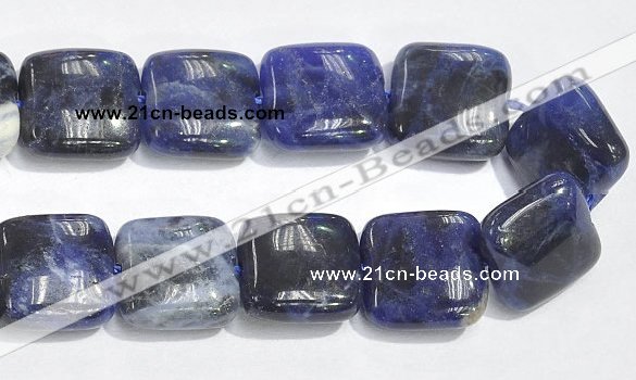 CSO06 15.5 inches 8mm square A grade sodalite beads wholesale