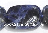 CSO08 A grade 15.5 inches 10*14mm rectangle sodalite beads