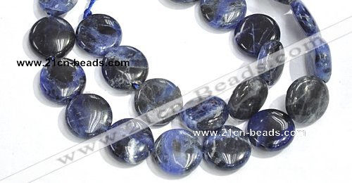 CSO10 15.5 inches A grade 10mm coin sodalite beads wholesale