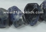 CSO104 15.5 inches 18*25mm faceted nugget sodalite gemstone beads