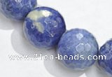 CSO20 12mm faceted round AB grade sodalite beads wholesale