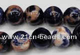 CSO264 15.5 inche 12mm round red sodalite gemstone beads wholesale