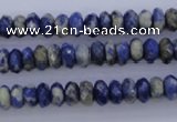 CSO32 15.5 inches 4*8mm faceted rondelle sodalite gemstone beads